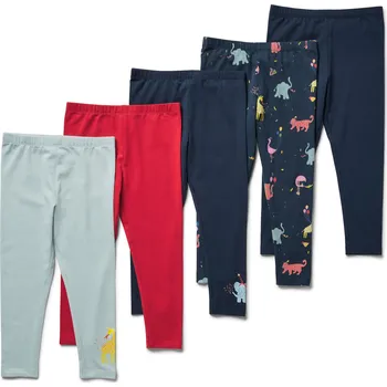 692641 - Tchibo - Dětské legíny - pro ženy - vel. 122/128 - barva: modrá/s potiskem