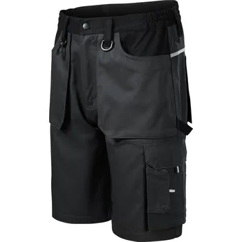 Dílna MALFINI WOODY W05 montérkové šortky Barva: ebony gray, Velikost: 52/54