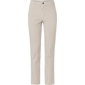684433 - Tchibo - Proužkované kalhoty ze strečového kepru - pro ženy - vel. 48 - barva: bílá/s proužky