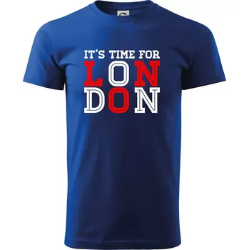 Its time for LONDON - Triko extra velké (5-8XL) - 7XL ( Královská modrá )
