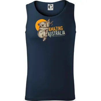 Pánské termoprádlo Amazing Australia koala - Tílko pánské Core - S ( Námořní modrá (velmi tmavá - téměř černá) )