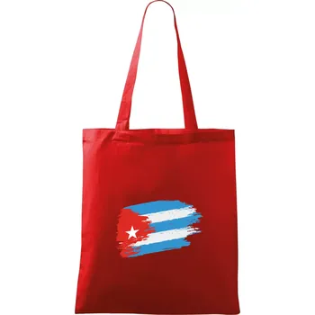 Kuba vlajka - Taška bavlněná - 42 x 38 cm ( Červená )