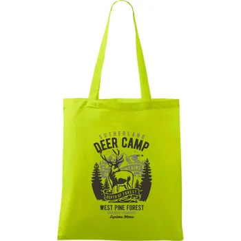 Deer Camp - Taška bavlněná - 42 x 38 cm ( Limetková )