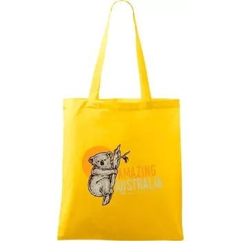 Amazing Australia koala - Taška bavlněná - 42 x 38 cm ( Žlutá )