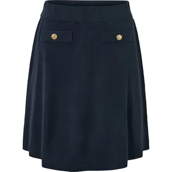 Dámská sukně 674996 - Tchibo - Pletená sukně s ozdobnými knoflíky - pro ženy - vel. M 40/42 - barva: modrá