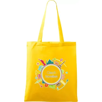 Czech Travelers barevný - Taška bavlněná - 42 x 38 cm ( Žlutá )