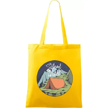 Night Camp - Silent night - Taška bavlněná - 42 x 38 cm ( Žlutá )