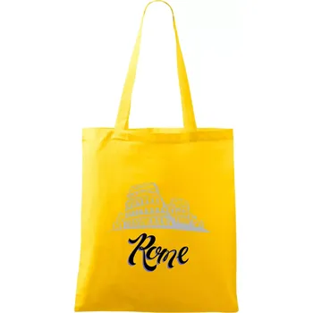 Roma Lettering - Taška bavlněná - 42 x 38 cm ( Žlutá )