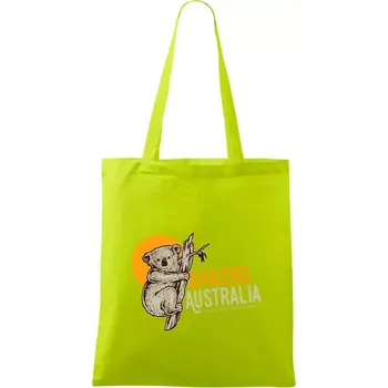 Amazing Australia koala - Taška bavlněná - 42 x 38 cm ( Limetková )