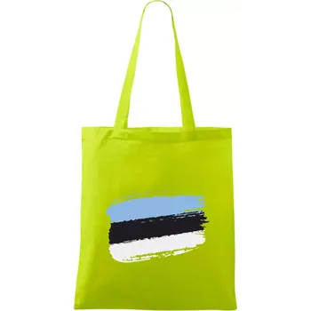 Estonsko vlajka - Taška bavlněná - 42 x 38 cm ( Limetková )