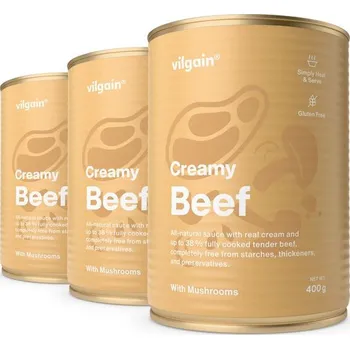 Konzervované maso Vilgain Hovězí na houbách 3x 400 g