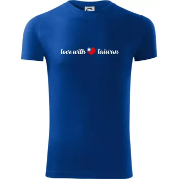 Pánské oblečení Love with Taiwan - Viper FIT - Pánské zůžené tričko - 2XL ( Královská modrá )