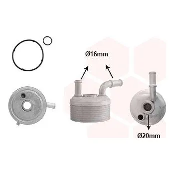 Chladič motoru Chladič oleje, automatická převodovka VAN WEZEL 06013751