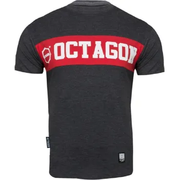 Pánské tričko Pánské triko OCTAGON MIDDLE GRAPHITE velikost: S