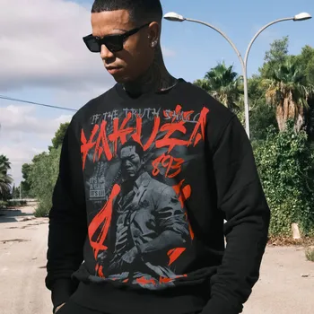 Pánská mikina Pánská mikina Yakuza Dantai 25012 black velikost: 4XL