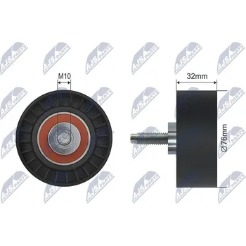 Vratná/vodicí kladka, ozubený řemen NTY RNK-CH-006