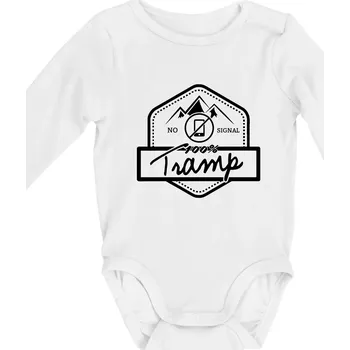 Kojenecký body Tramp No Signal - Body kojenecké s dlouhým rukávem - Dlouhý r. do 3 měs ( Bílá )