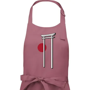 Kuchyňská zástěra Japan culture - architektura - Pánská zástěra na vaření - Univerzální velikost ( Starorůžová )