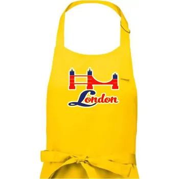 Kuchyňská zástěra London most - Pánská zástěra na vaření - Univerzální velikost ( Žlutá )