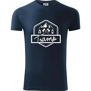 Pánské oblečení Tramp erb - Viper FIT - Pánské zůžené tričko - 3XL ( Námořní modrá (velmi tmavá - téměř černá) )