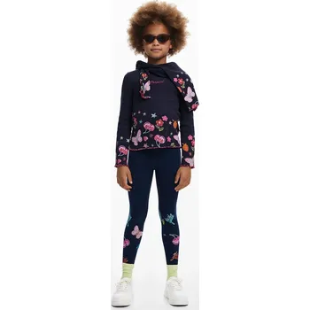 Dívčí legíny Dětské legíny Desigual tmavomodrá barva, 25WGKK01 59X, vel. 134-152