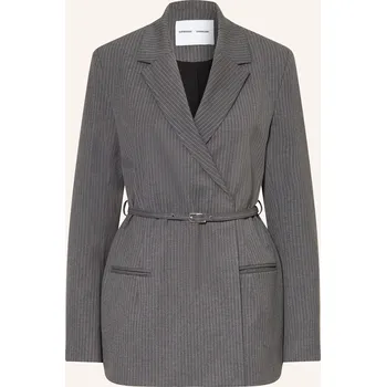 Dámské sako Samsøe Samsøe Dámský Blejzr Salot, tmavě šedá / bílá, 38