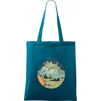 Camp oval Silent Night - Taška bavlněná - 42 x 38 cm ( Petrolejová )