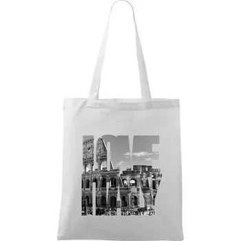 Love italy - colosseum - Taška bavlněná - 42 x 38 cm ( Bílá )
