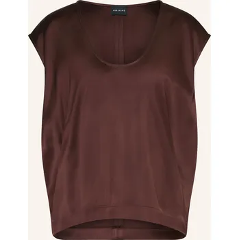 Dámská halenka Herskind Dámský Halenkový Top Tove Ze Saténu, tmavě hnědá, 36