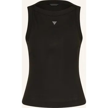 Guess Dámský Top Tina S Ozdobnými Kamínky, jblk jet black...