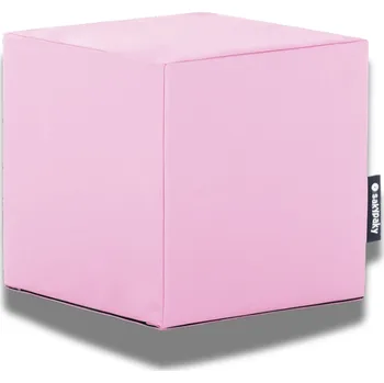 Sedací pytel AAA matrace Sedací vak TABURET KOSTKA Světle růžová