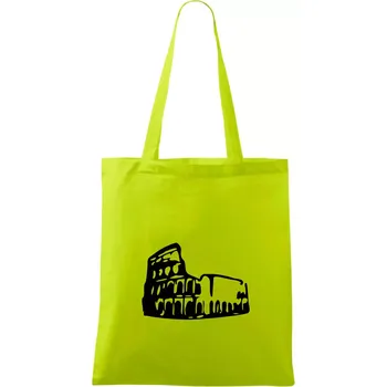 Itálie Koloseum - Taška bavlněná - 42 x 38 cm ( Limetková )