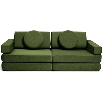 Pohovka Hrací pohovka a bunkr Ultra plyš Bottle Green Shappy - Play Sofa Original MINI