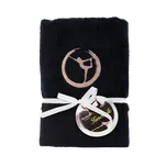 Sleep-well Osuška černá Jóga Tanečník - z mikrobavlny Sleep-well ® - 70x140cm