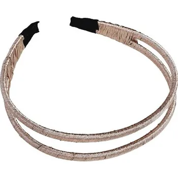 Čelenka Plastová dvojitá čelenka lesklá - lososová