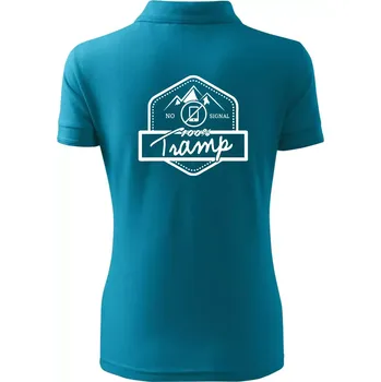 Tramp No Signal - Polokošile dámská Pique Polo - 3XL ( Tmavý tyrkys )