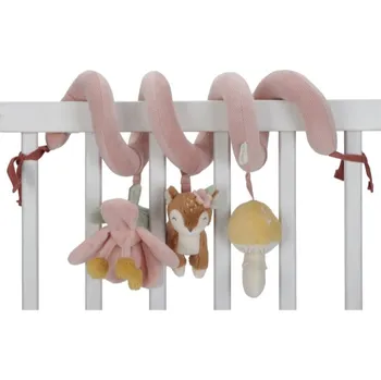 Hračka pro nejmenší Little Dutch Fairy Garden Activity Spiral kontrastní závěsná hračka 0 m+ Pink 1 ks