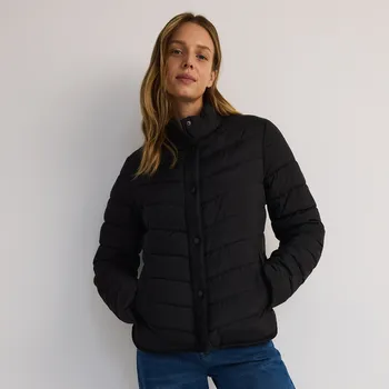 Dámský kabát Reserved - Prošívaná bunda s přírodním peřím - černý - ZR675-99X - ZR675-99X-XXL-2