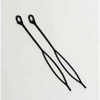 Tvořítko k protahování vlasů - 2ks - černá