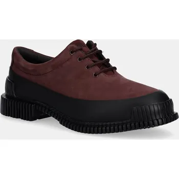 Dámské polobotky Nubukové polobotky Camper Pix dámské, vínová barva, na plochém podpatku, K200687-068 K200687.068 83X, EUR 41