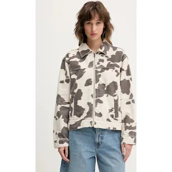 Dámská casual bunda Džínová bunda Abercrombie & Fitch KI144.5121.149 béžová 01X, vel. S