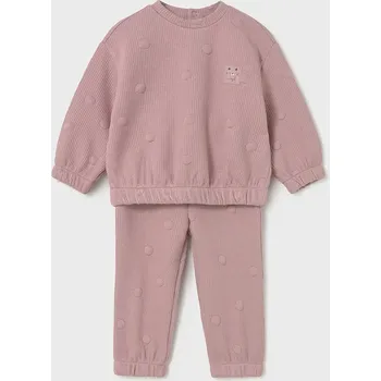 Kojenecká souprava Kojenecká tepláková souprava Mayoral růžová barva, 2844 2844.4J.Baby.9BYA 30X, vel. 80