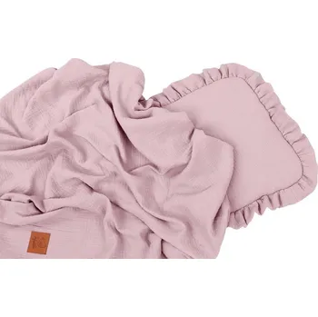 Povlečení Infantilo Mušelínová letní sada polštářku s přikrývkou Růžová