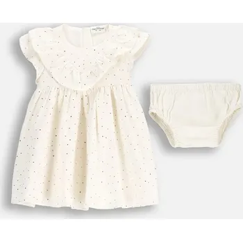 Dámské šaty Šaty Coccodrillo béžová barva, mini, ELEGANT BABY GIRL WC5128202EBG 01X, vel. 98