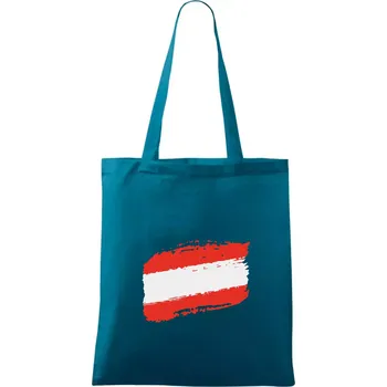 Rakousko vlajka - Taška bavlněná - 42 x 38 cm ( Petrolejová )