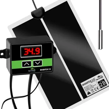 Topení do terária Terrario Amantea 2.0 28W topná podložka s termostatem 53x28 cm