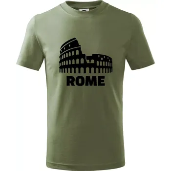 Italy Koloseum Rome - Tričko dětské bavlněné - 134 cm/8 let ( Khaki )