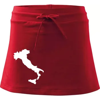 Dámská sukně Itálie obrys - Sportovní sukně - two in one - M ( Červená )