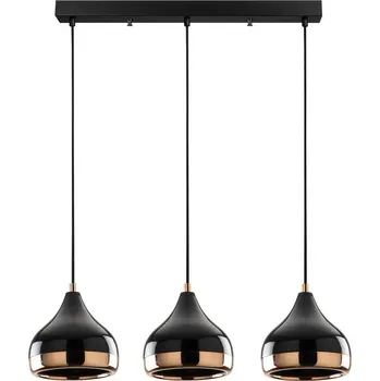 Závěsný lustr Horizont Yildo - 6877, černá-měděná