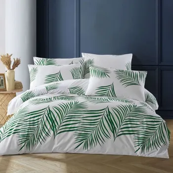 Povlečení Povlečení bavlněné Bahamy zelené 200x140cm+90x70cm TiaHome